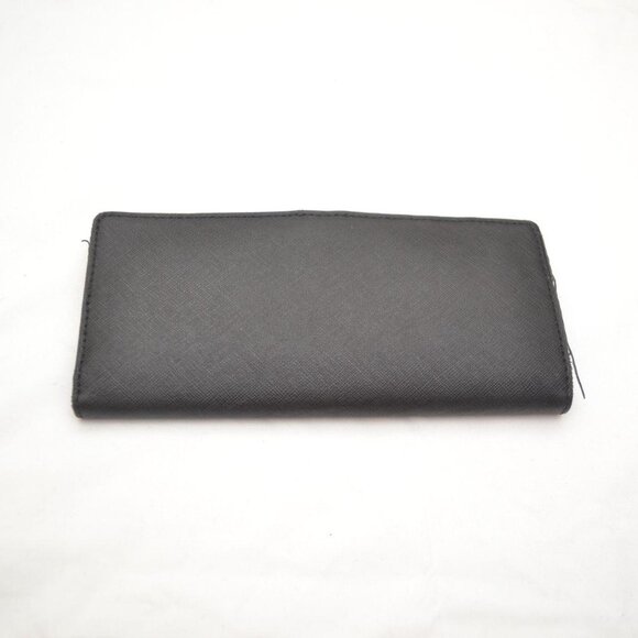 Michael Kors Women's Black Leather Bifold Long Wallet Pre Owned - Picture 2 of 4